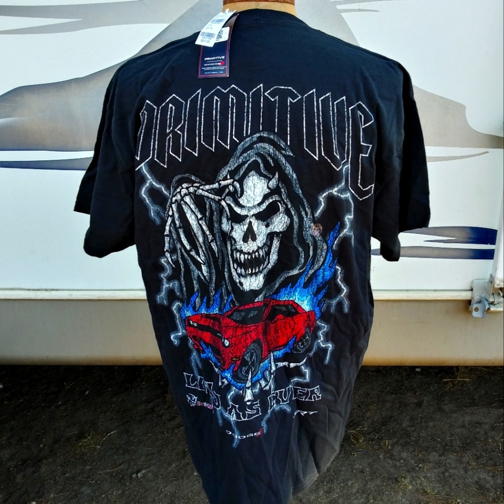 NWT Skull Short Sleeve Tee Shirt Black L